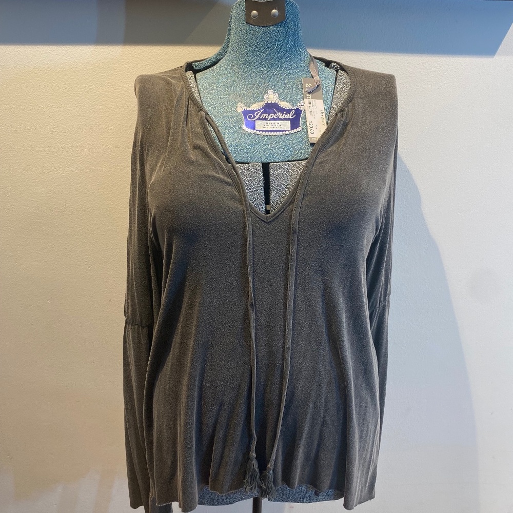 Stevie Bell style 27 mile Grey long sleeve shirt